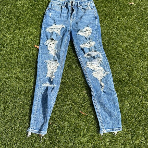 American Eagle Distressed Mom Jean - Picture 1 of 2